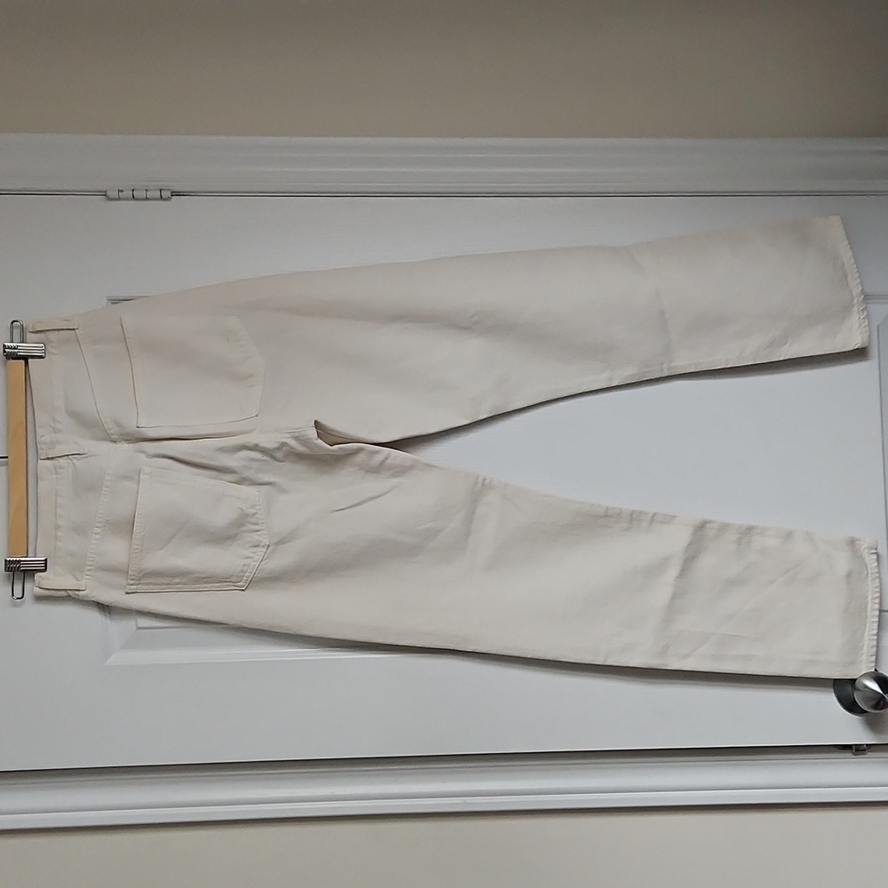 AGOLDE High Rise Straight Jeans in White - Picture 4 of 8